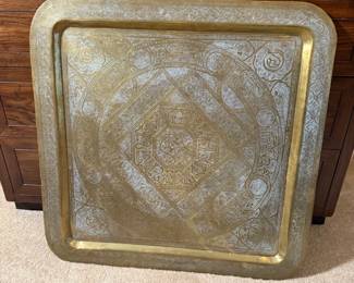 24x24 Brass Tray