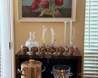 Barware and Henredon Chest