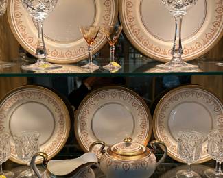 Stunning Gold Encrusted Band China by John Ainsley! 