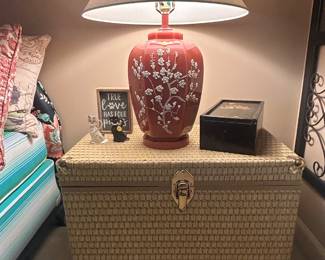 Two Rattan Trunks used as Night Tables 