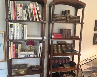 Matching Stately 60’s Etageres  … Brought from Washington DC 