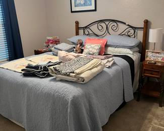 Bed and linens 