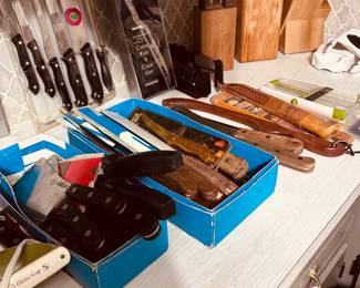 Large Selection of Knives and Flatware