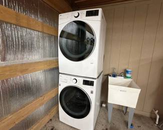 LG STACKED WASHER AND DRYER