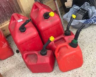 LOT OF GAS JUGS