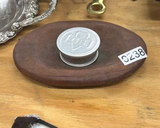 VINTAGE GIRL SCOUTS CUP AND WOOD BOWL