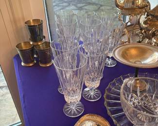 Crystal tea glasses