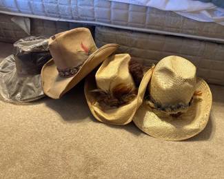 LOT OF COWBOY HATS