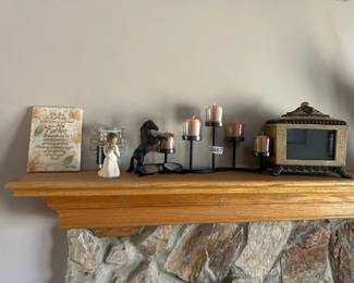 MANTLE DECOR, WILLOW TREE, ETC