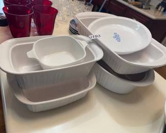 LOT OF CORNINGWARE DISHES