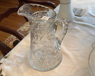 GLASS PITCHER