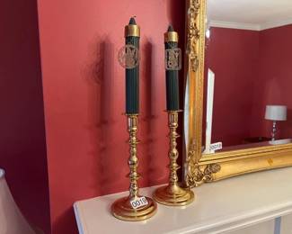2 BALDWIN CANDLE HOLDERS