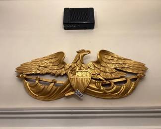 WOODEN AMERICAN EAGLE DECOR