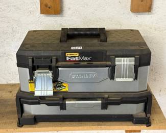 STANLEY FATMAX TOOLBOX WITH VISE GRIPS , ETC