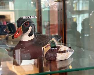 TWO DUCK FIGURES