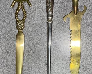Collection of letter openers