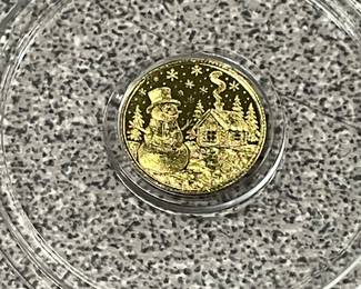Very tiny gold coin