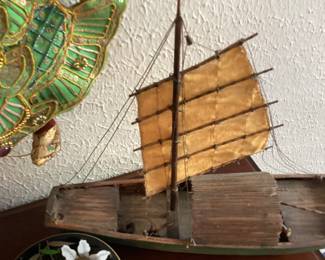 Wooden Chinese Junk Ship