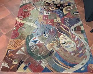 Gustav Klimt The Kiss Inspired Area Rug