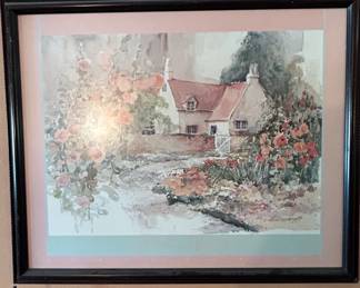 Dalina Darton The Garden House Watercolor Print,