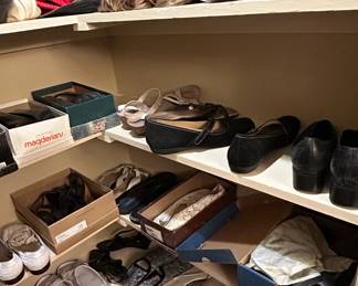 Assorted Womens Footwear and Wigs