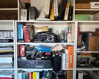 Assorted Vintage Electronics and ARRL Handbooks