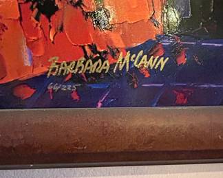 Barbara McCann Villa Rosa Limited Edition Serigraph second image