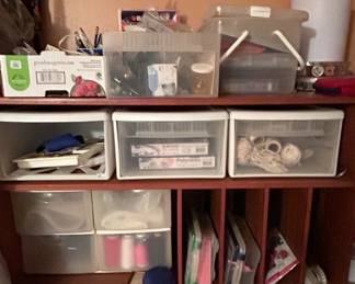 Crafting and Sewing Supplies Storage Unit