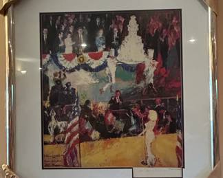 LeRoy Neiman The Presidents Birthday Party Lithograph Signed