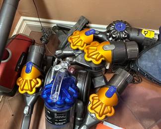 Dyson Vacuum Cleaner Parts and Accessories Lot with Electrolux Handheld