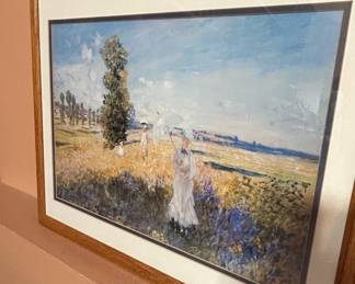 Claude Monet La Promenade Argenteuil Print