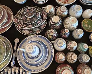 Assorted Chinese Export Porcelain Tea Set and Dinnerware