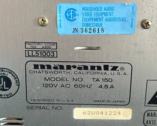 Marantz TA Stereo Receiver sixth image