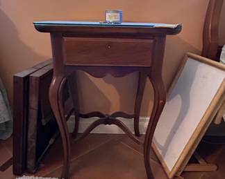 Antique French Louis XV Style Walnut Side Table