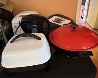 Presto Electric Skillet and George Foreman Grill
