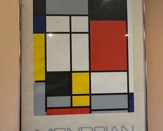 Piet Mondrian Composition with Red, Blue and Yellow Poster Pace Gallery New York