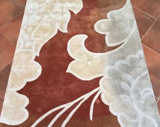 Abstract Floral Motif Area Rug