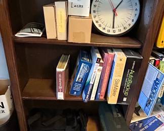 Assorted Books and Software Boxes