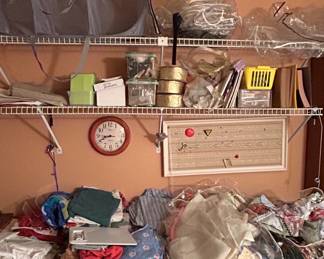 Assorted Crafting and Sewing Supplies