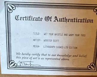 Jane Wooster Scott Wet Your Whistle And Warm Your Toes Lithograph fourth image