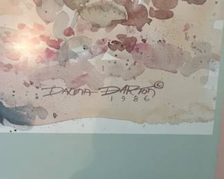 Dalina Darton The Garden House Watercolor Print, second image