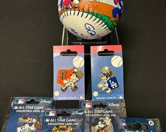 SH601Disney Fotoball Collectible Baseball  Pins