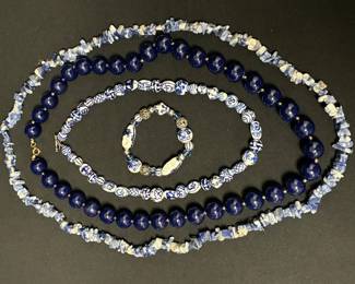 SH521Blue Beads Jewelry