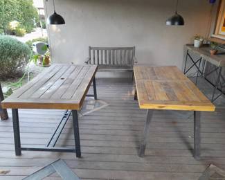 Tables $45 - $60, Bench $30