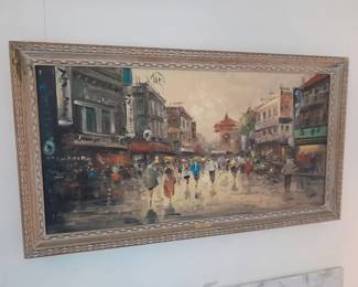 Vintage original oil painting $125