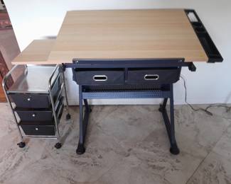 Adjustable drafting desk $75