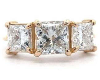 5.10 Carat Diamond Ring in 14K Yellow Gold w/ EGL Report