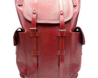 Louis Vuitton Epi Leather Montsouris Backpack in Red