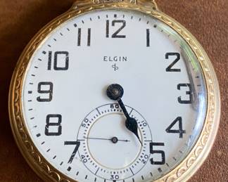 Elgin Pocket Watch (Runs/Hand Needs to be Centered)