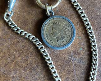 Watch Chain with 1905 Indian Head Penny